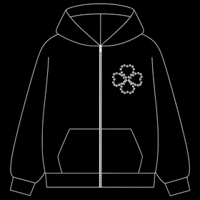 Kapuzenpullover mit Reißverschluss